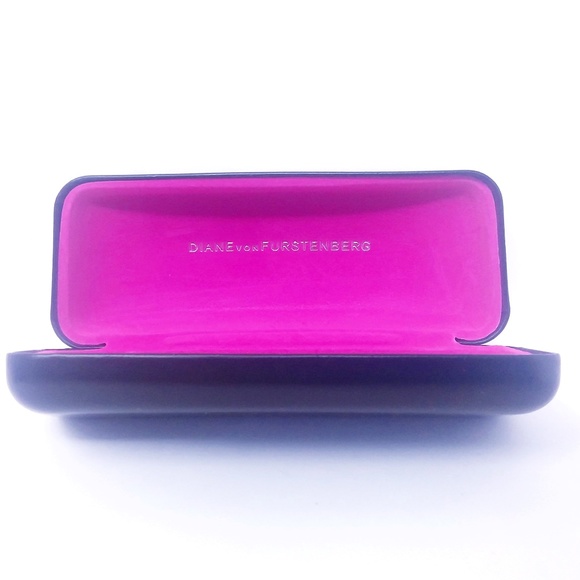 🎄 CHRISTMAS SALE! 🎄 Diane von Furstenberg Black Clamshell Glass Case Only - Picture 11 of 12